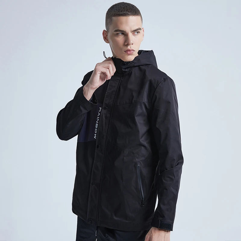 Parka windbreaker nan hooded vintage graffiti