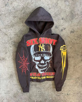 2023 New American Gothic Trend Devil Letter Print Oversized Hoodie Men