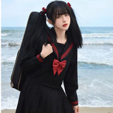Navy Sailor Outfit Japanese Style School Uniform Skirt Girls JK Uniforms Student Sailor Dress Korean Student Seifuku COS Costume