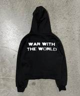 American Trendy Gothic Portrait Letter Print Oversized Hoodie Mens Y2K