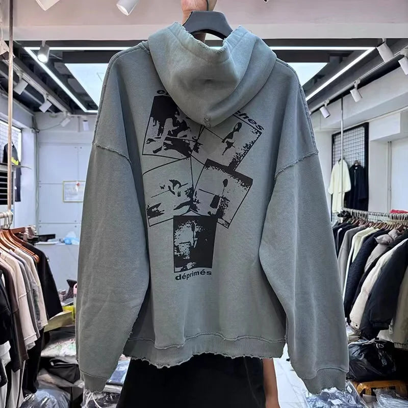 90s throwback hoodie with retro streetwear print