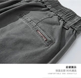 japanese casual pants mens spring autumn loose fashion solid color simple elastic waist sports pants man harem trousers unique default style 2280
