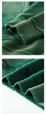 European And American High Street Solid Color Blank Plus Velvet Thicke