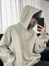 Men's Soft Knit Zip-Up Sweater – Autumn Fleece Button Up Neck Hip Hop Sweatshirts For Men Solid Color Oversized Y2K Hoodies High Street Fashion Hooded Tracksuit | Zip Knit Drop #126