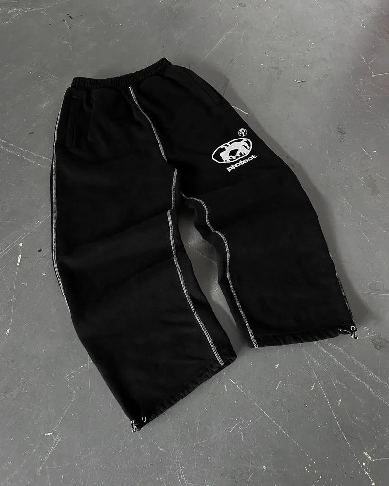 2024 new fashion trend letter embroidery pattern high waist sports pants mens y2k street hip hop harajuku jogger overalls unique joggers style 2950
