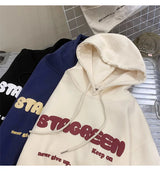 2024 New Letter Printed Hoodies For Men and Women Autumn Y2K Streetwear Hooded Sweatshirts Fleece Vintage Fashion Pocket Hoody