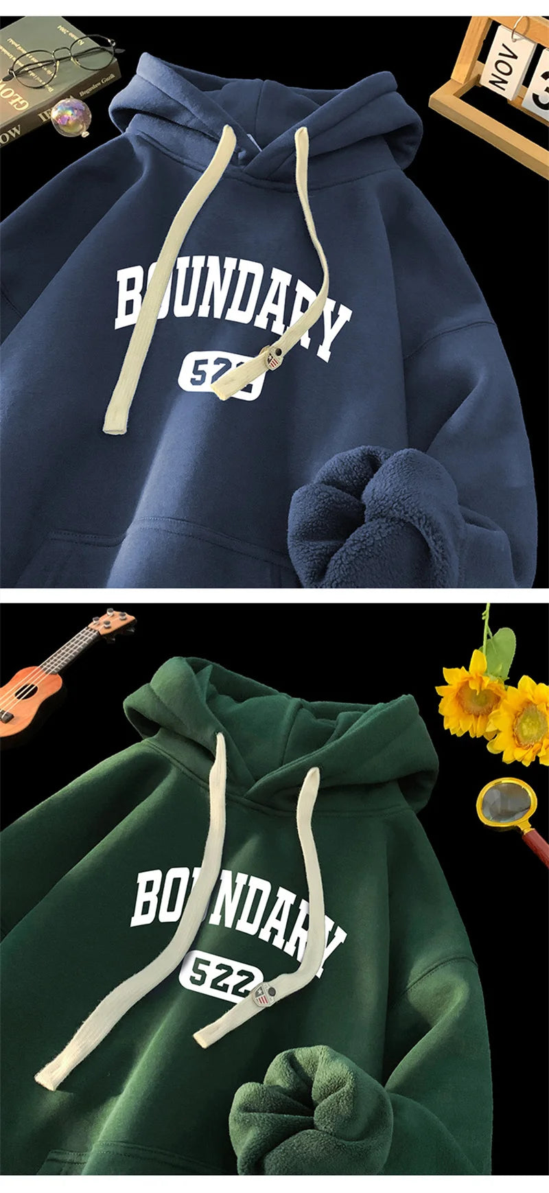 New Retro Casual High Street Hoodies For Men Autumn Letter Print Pullover Hooded Sweatshirts Oversized Y2K Hoody Clothing