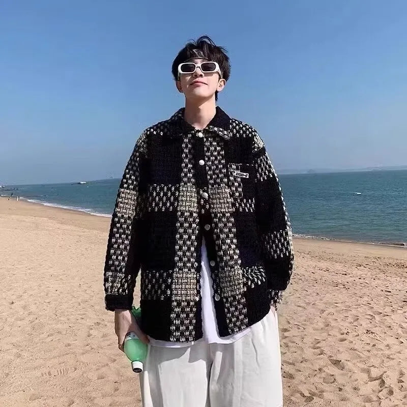 minimalist streetwear jacket, bold fashion piece, aesthetic