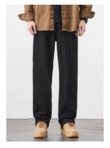 plus size 28 42 micro elastic jeans men classic fashion casual loose straight black denim jeans pant cityboy jeans long trousers unique jeans style 2143