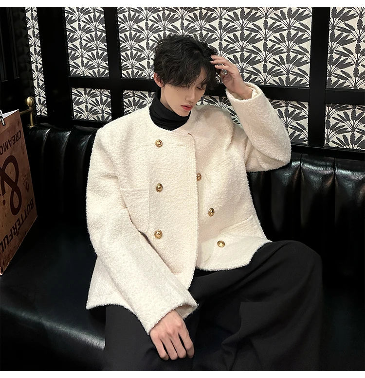zip-up minimalist jacket, cold-season outfit - comfortable cotton fit with bold prints