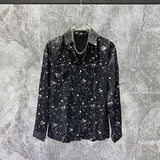 2023 Summer New Fashion Korean Light Luxury Fashion Shirt Men's Loose Long-sleeved Shirt Boutique Clothing Simple Style