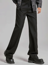 extended length edition men streetwear fashion hip hop vibe straight black pant casual business suit long pants trousers unique default style 1748