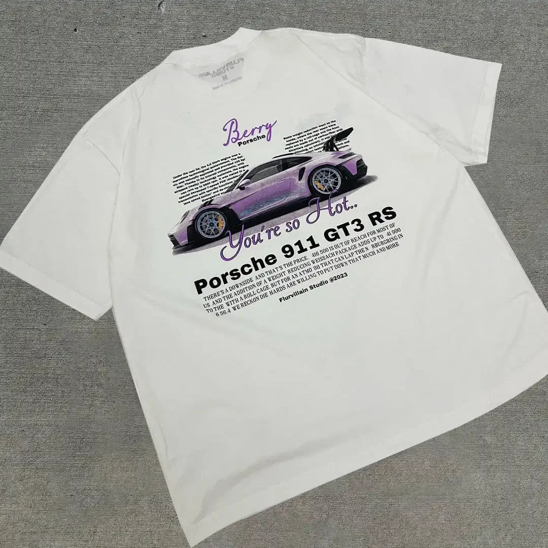 Harajuku Anime panel – Harajuku Streetwear American Hiphop Graphic T Shirts Print O