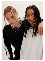 Y2K Graphic Tee – Rainbowtouches Mens Long T Shirt Unisex Vintage Stripe Overs – Edgy Streetwear for All Genders
