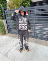 Y2K High Street Clothing Oversized Pullover Sweatshirt Mens 2023 Sprin