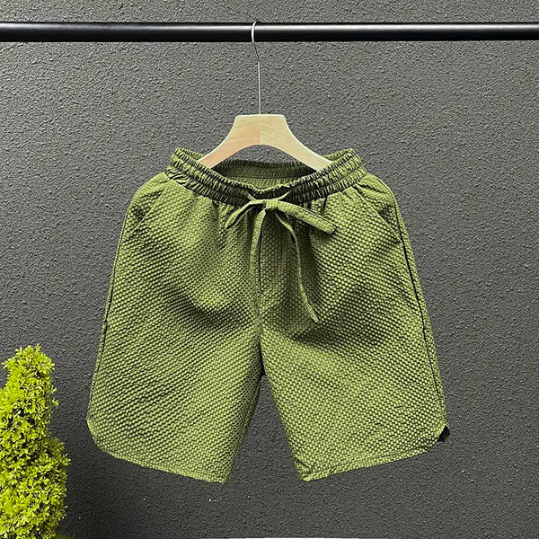 solid color drawstring loose dry gym sports shorts summer running shorts for men casual jogging sport short pants wave pattern drawstring street shorts