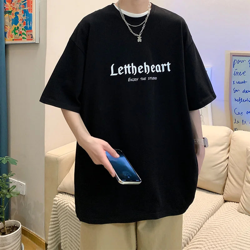 Y2k Graphic tee – Mens Streetwear T Shirt Summer Harajuku Fashion Letter Goth