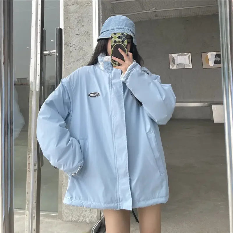 Leather Panel Streetwear Jacket Daily Fit Staple