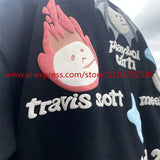 2024 New Autumn Winter Vintage Velvet Hoodie Long Sleeve American Heav