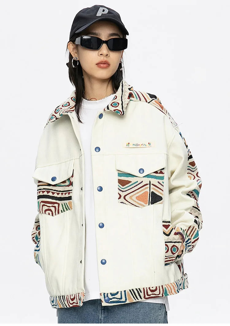 Oversized puffer graffiti hooded fleece high fashion