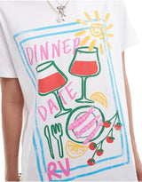 Vaporwave Static Tee – Emoji Field Graphic with Glitch Font