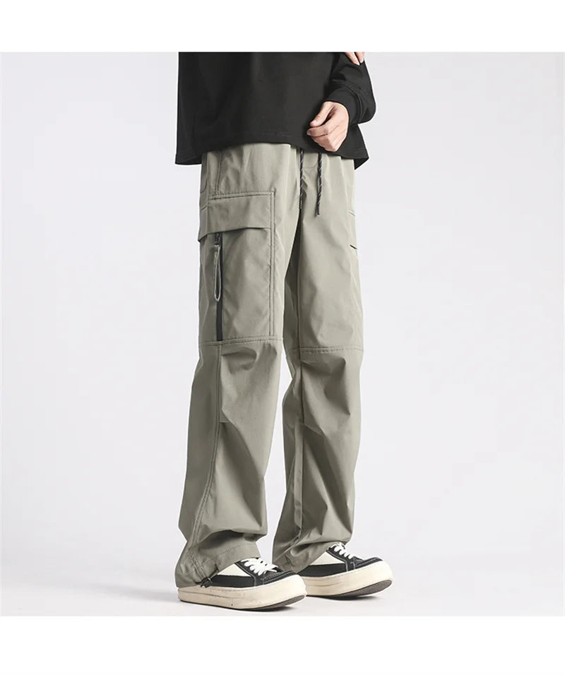 autumn mens cargo pants casual hip hop multi pocket trousers streetwear techwear sweatpants functional baggy pantalones hombre unique joggers style 213