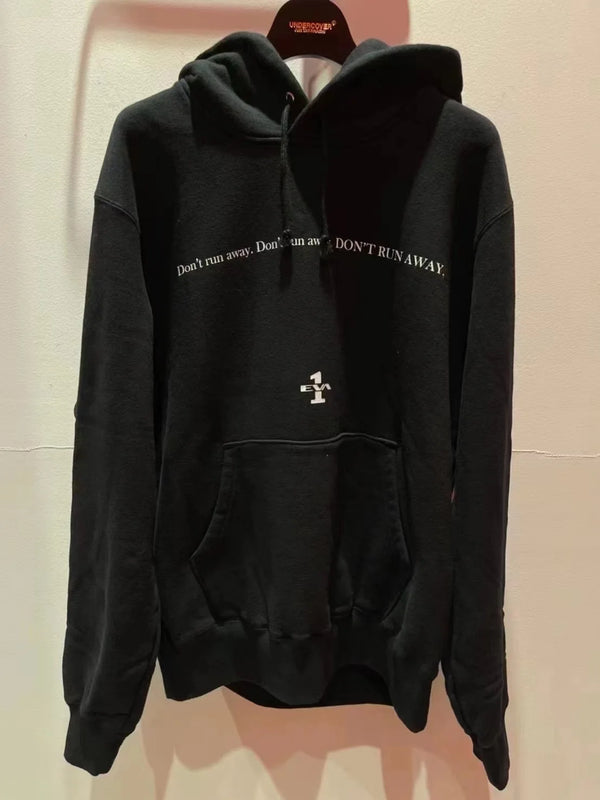 New Luxury 2023 Undercover Eva Dont Run Away Pullover Hoodies Hoody Ho