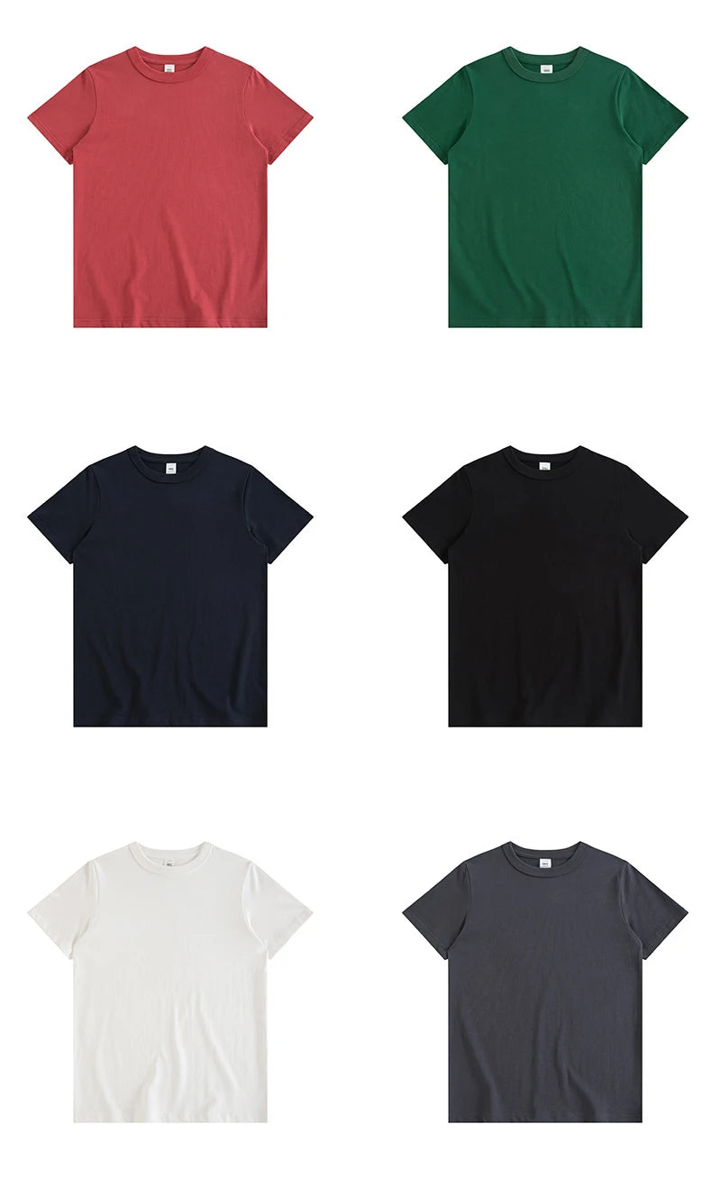 Harajuku Aesthetic piece – Amekaji Vintage T Shirt Men 2023 Summer New Combed Cotton Ro