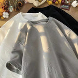 Sadcore Vintage anime – 2023 Summer Men T Shirt Short Sleeve Loose Fashion New Desig