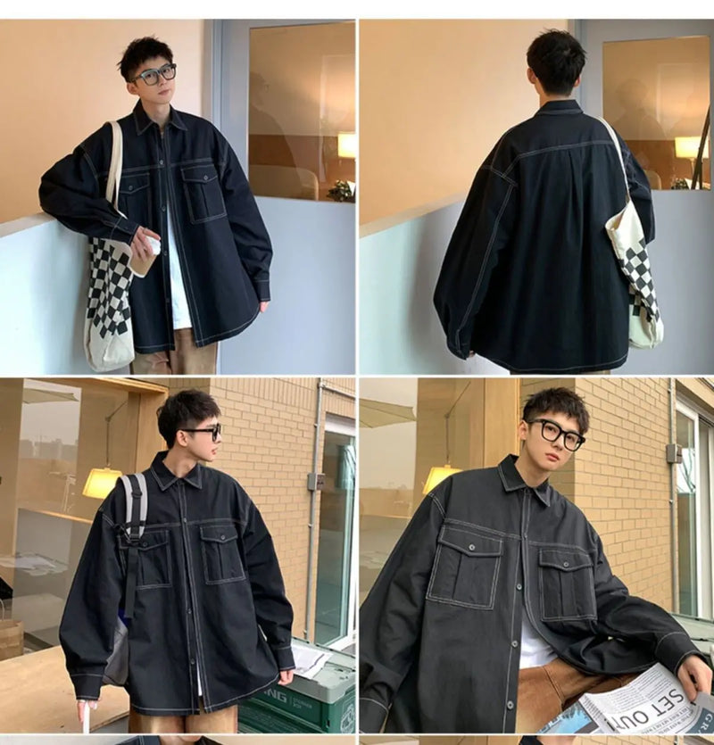 minimalist streetwear jacket, bold fashion piece, aesthetic