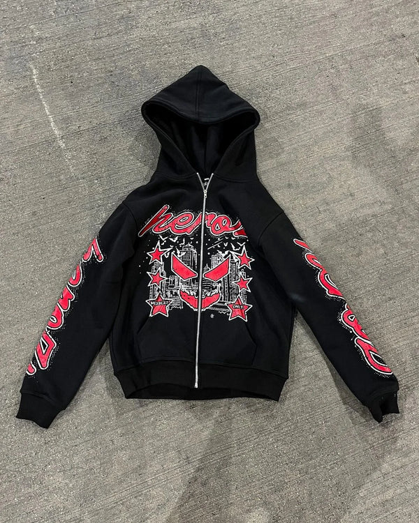 Y2K Women's Clothing Sweatshirt Pullover Long Sleeve Halloween Christmas Top Hip Hop Rap Dress Dark Skeleton Oversize Streetwear
