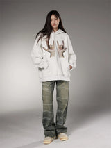 Y2K melting smiley featuring mens hip hop sweatshirt hoodie hand printed harajuku skateboard streetwear hooded pullover unisex casual autumn winter hoodies