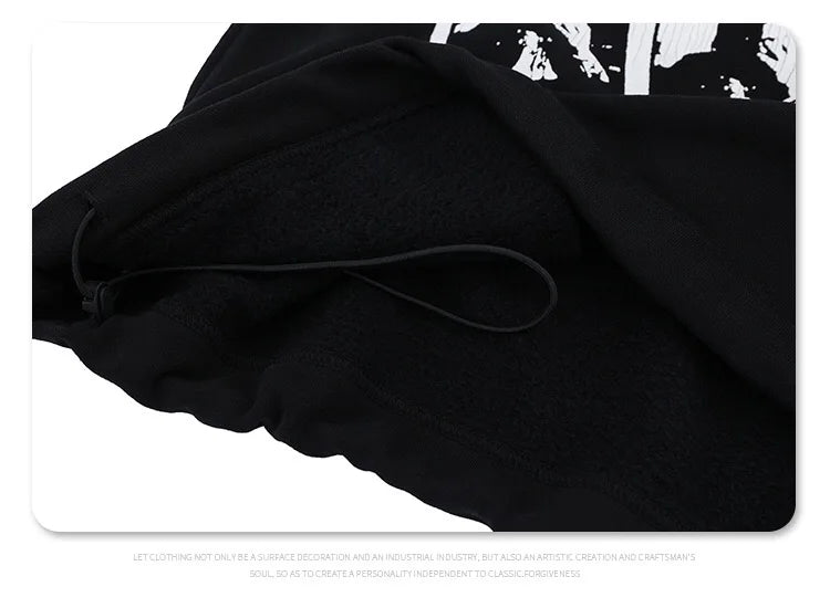 Hardcore skating hoodie with rebellious edge