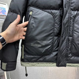 Winter down jacket men's warm new hooded large size outdoor down jacket men