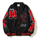 Graffiti quilted nan urban minimalist parka