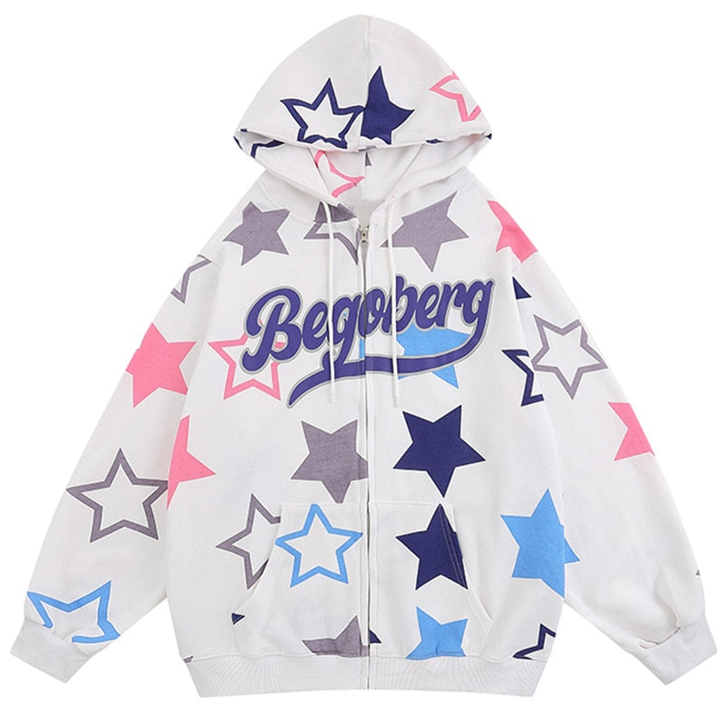 "Ice Castle" Graphic Unisex Streetwear Vintage Women Men Y2K Hoodie