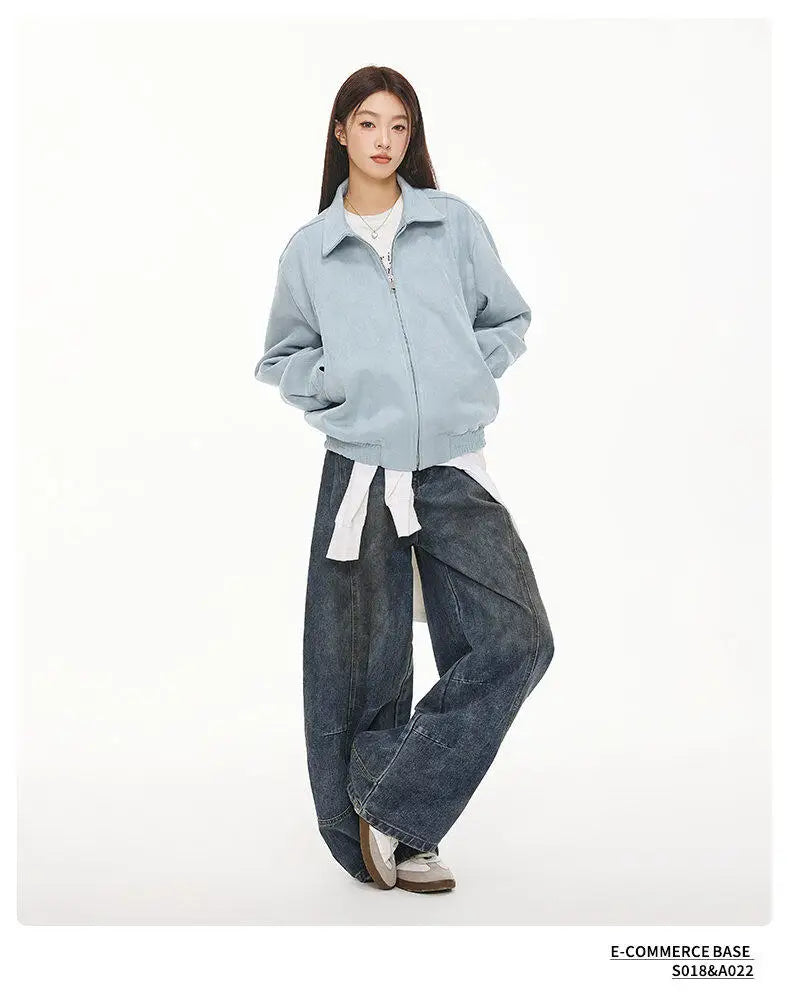 retro baseball outerwear, daily essential, men's streetwear fashion, trendy oversized fit, urban techwear design, modern hip 