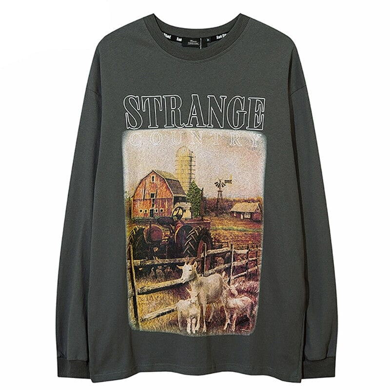 "Farm Boy" Unisex Men Women Streetwear Graphic Sweatshirt Daulet Apparel