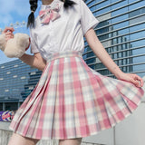 Jk Uniforms Gyaru School Uniform for Girl Student Pleated Skirt Uniform Set Women Short Sleeve Bow Tie Seifuku Japanese Style