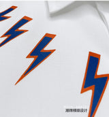 New 2022 Men Classic NEIL BARRETT thunderbolt Fashion Cotton Casual Shirts Shirt high quality Pocket Short sleeves S 2XL #A686