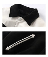 Korean Retro Street PU Leather Patchwork Baseball Jacket Men Autumn Trendy Brand INS Street Couple Leisure Motorcycle Jacket