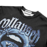 Anime Vintage print – Harajuku Oversized T Shirt Fashionable Oral Letter Pattern P