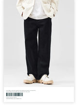 corduroy pants mens fashion loose casual straight large size wide leg baggy trousers office man commuter business corduroy pant unique default style 2177