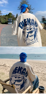 Cyberpunk Graphic tee – Harajuku Oversized High Street T Shirt Short Sleeve Man T Sh