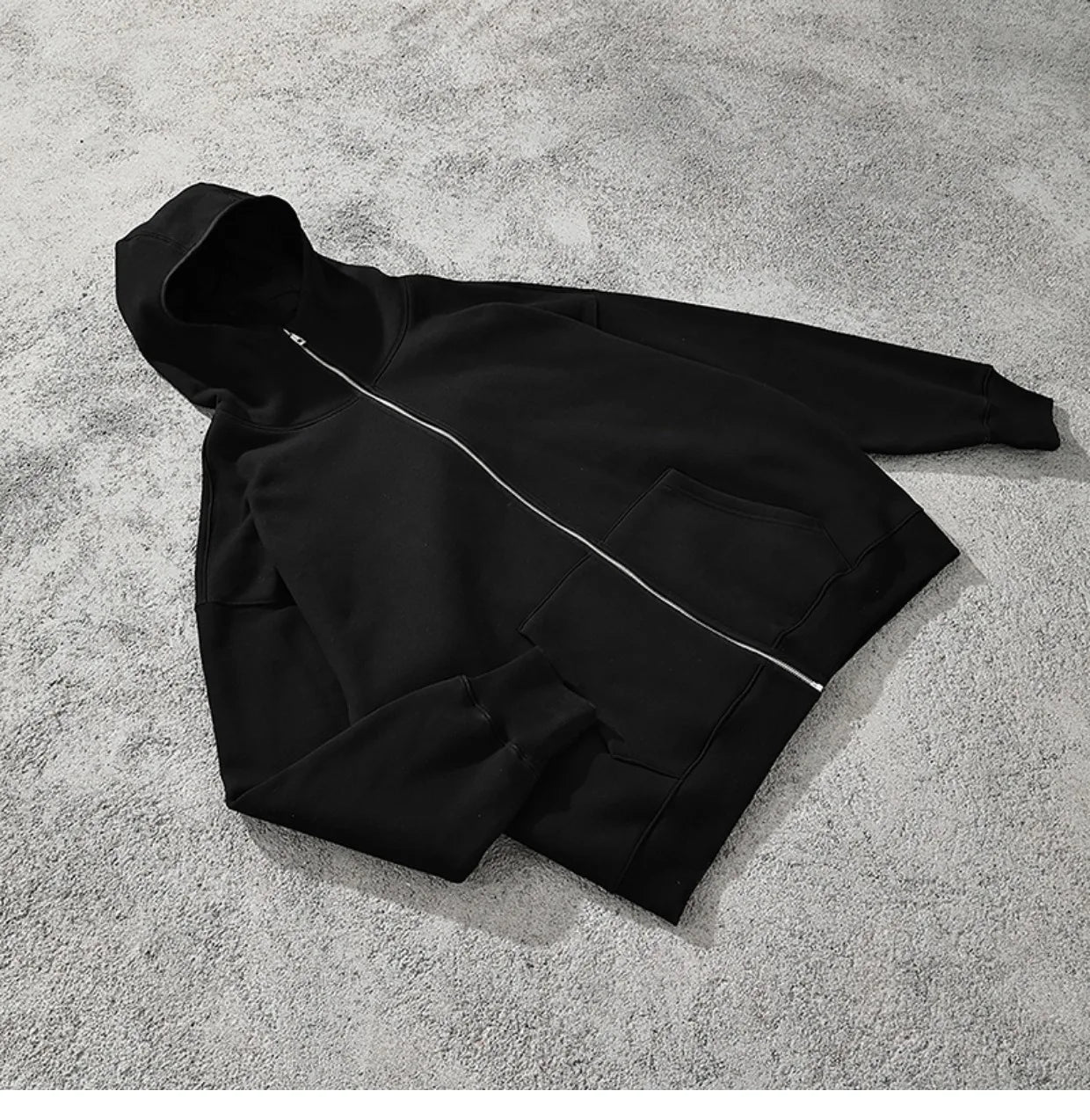 vaporwave aesthetic drop featuring streetwear solid color ninja zipper hoodies mens fleece turtleneck cardigan outdoor oversized hoody plus velvet charge coat
