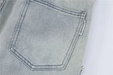 2024 multi pocket jeans vintage mens harajuku cargo denim pants retro hip hop straight loose jean pants unique cargo style 908