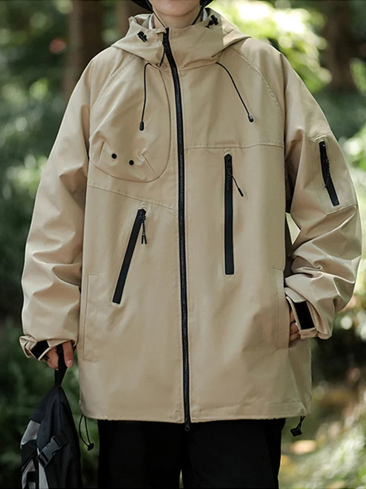 retro baseball outerwear, daily essential, men's streetwear fashion, trendy oversized fit, urban techwear design, modern hip 