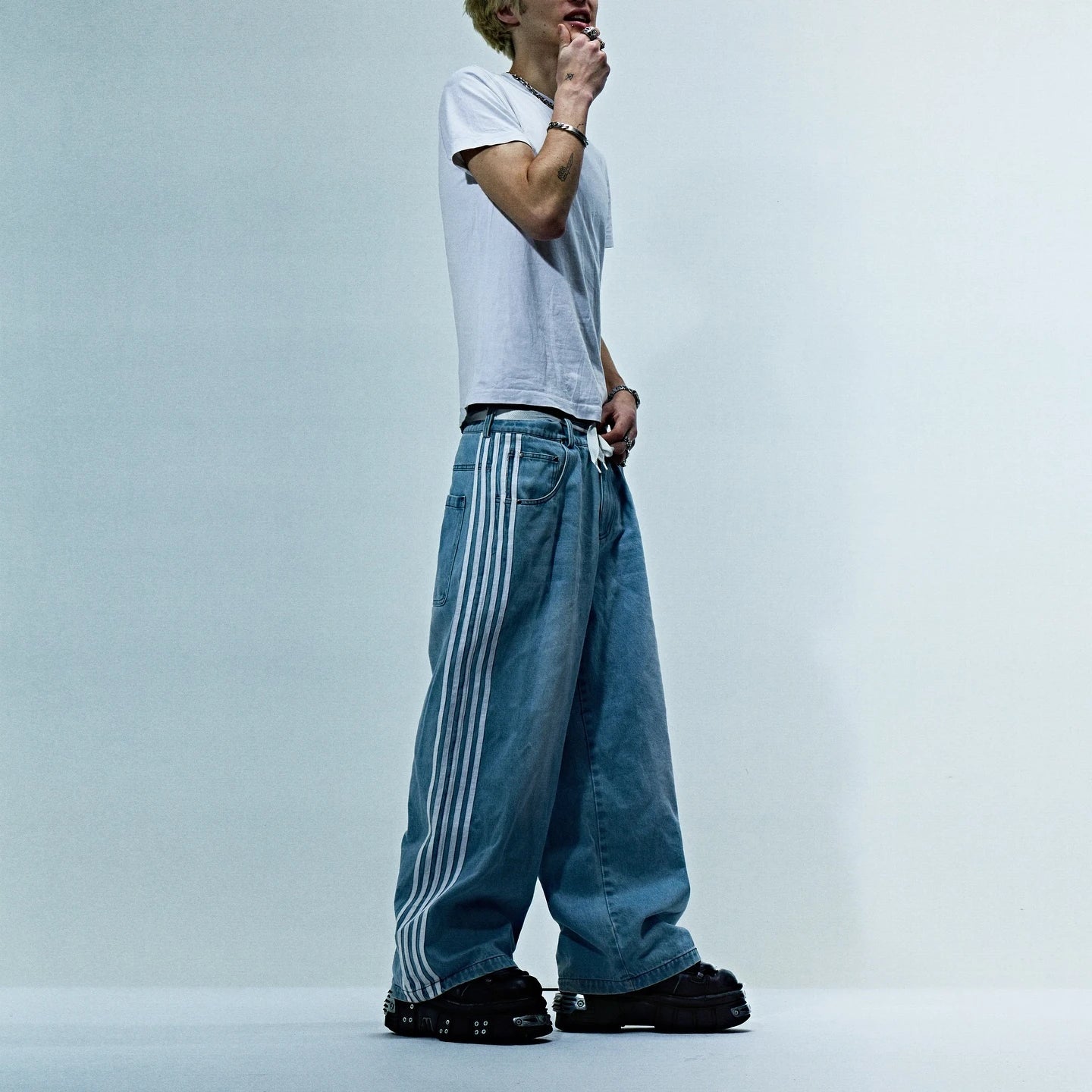 simplicity vintage baggy black jeans denim gym 2024 new pants mens womens harajuku casual pants y2k new high waist men clothing denim street jeans