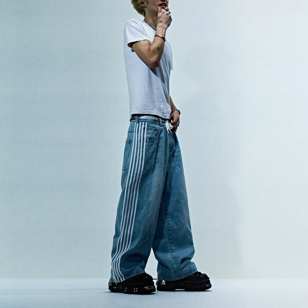 simplicity vintage baggy black jeans denim gym 2024 new pants mens womens harajuku casual pants y2k new high waist men clothing denim street jeans