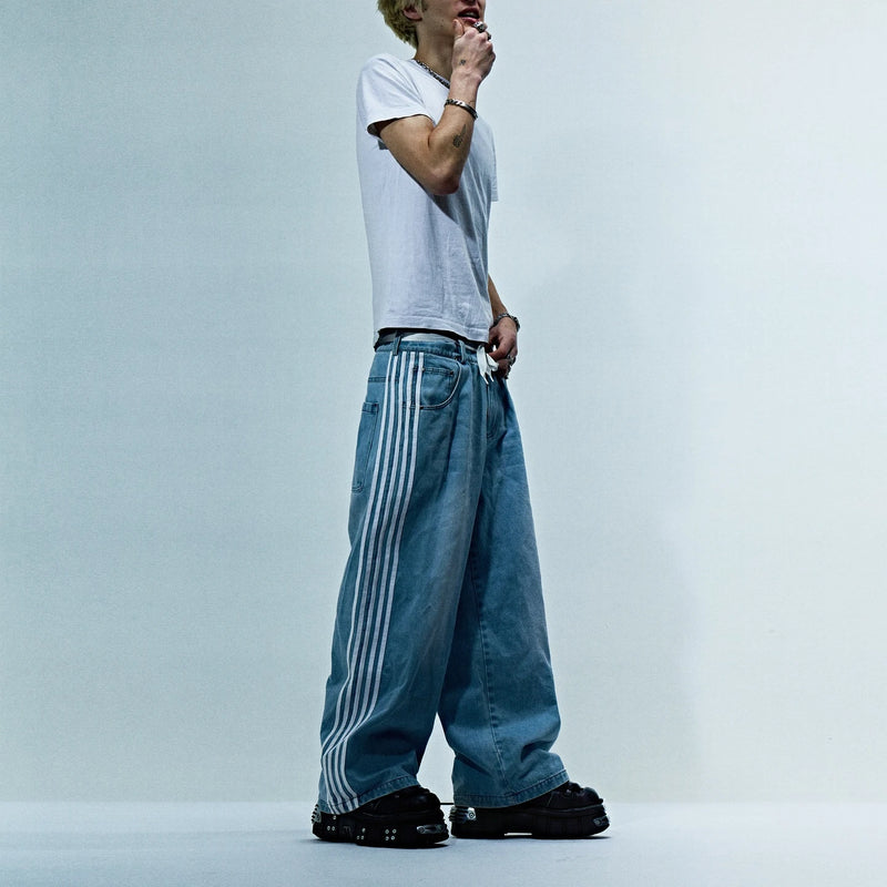 simplicity vintage baggy black jeans denim gym 2024 new pants mens womens harajuku casual pants y2k new high waist men clothing denim street jeans